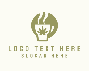 Medicinal - Marijuana Hot Cup logo design