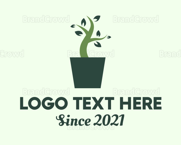 Green House Plant Logo