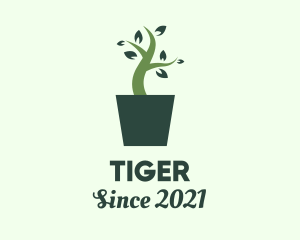 Botanical - Green House Plant logo design
