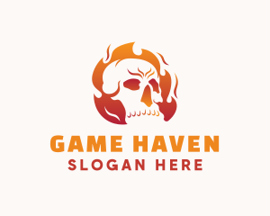 Flaming Skull Gaming Logo