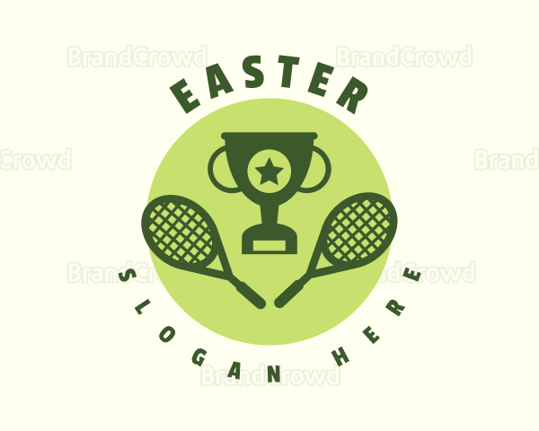 Tennis Racket Tournament Logo