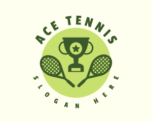 Tennis - Tennis Racket Tournament logo design
