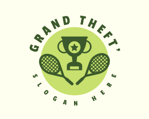 Tennis Racket Tournament  logo design