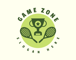 Tennis Racket Tournament  logo design