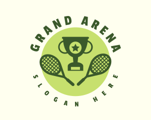 Tennis Racket Tournament  logo design