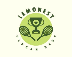 Athletics - Tennis Racket Tournament logo design