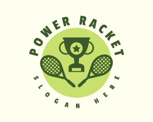 Racket - Tennis Racket Tournament logo design