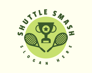 Badminton - Tennis Racket Tournament logo design