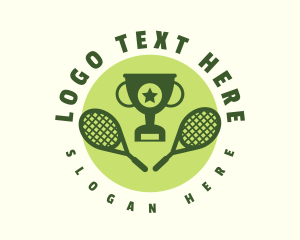 Tennis - Tennis Racket Tournament logo design