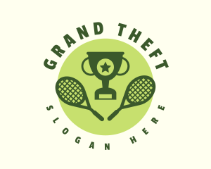 Tennis Racket Tournament  logo design