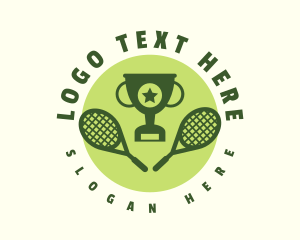 Tennis Racket Tournament  Logo