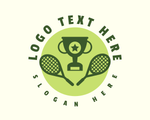 Tennis Racket Tournament  Logo