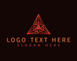 Programming - Pyramid Tech Triangle logo design