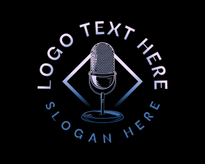 Sing - Microphone Broadcast Performer logo design