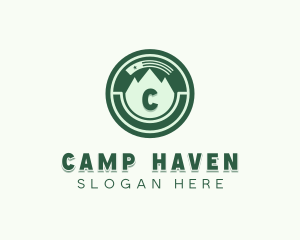 Mountain Camp Hiking logo design