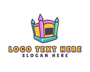 Party Suppliers - Fun Inflatable Castle logo design