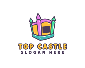 Fun Inflatable Castle logo design