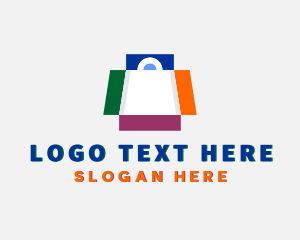 Shopping - Box Shopping Bag Fashion logo design