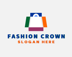 Box Shopping Bag Fashion logo design