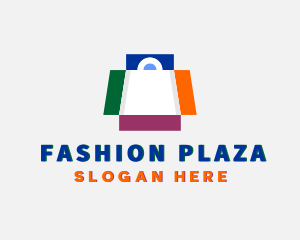 Mall - Box Shopping Bag Fashion logo design