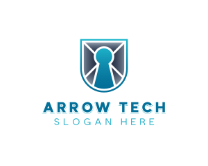 Shield Tech Cybersecurity logo design