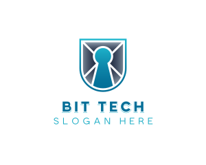 Shield Tech Cybersecurity logo design