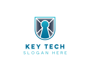 Shield Tech Cybersecurity logo design