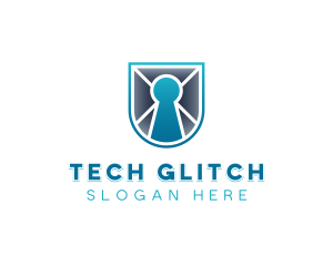 Shield Tech Cybersecurity logo design