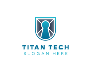 Shield Tech Cybersecurity logo design