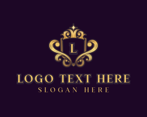 Lettermark - Elegant Crown Shield logo design