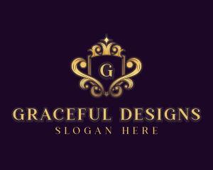 Elegant - Elegant Crown Shield logo design