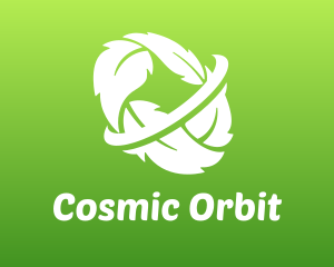 Orbit - Leaf Wreath Orbit logo design