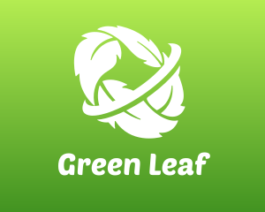 Leaf - Leaf Wreath Orbit logo design