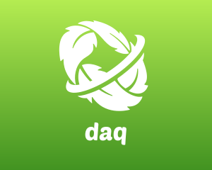 Organic - Leaf Wreath Orbit logo design