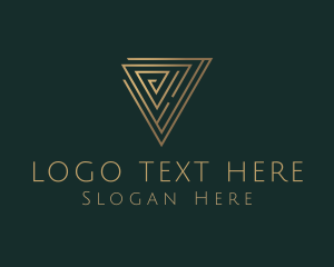 Startup - Abstract Labyrinth Triangle logo design