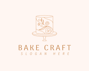 Cake Flower Decors logo design