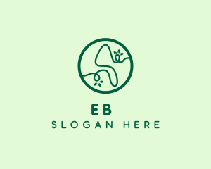 Herbal - Leaf Vine Letter A logo design