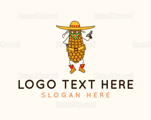 Mexican Corn Cowboy Logo