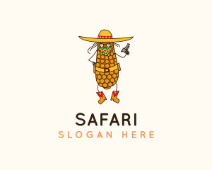 Festival - Mexican Corn Cowboy logo design