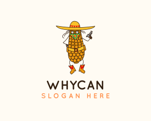 Mexico - Mexican Corn Cowboy logo design