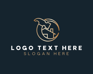 Golden Home House logo design