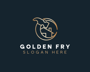 Golden Home House logo design