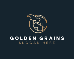 Golden Home House logo design