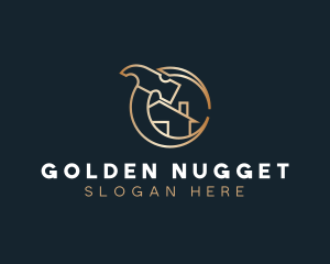 Golden Home House logo design