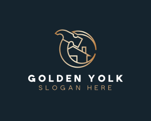 Golden Home House logo design