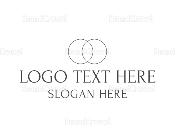 Double Circle Wordmark Logo
