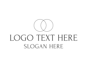 Double Circle Wordmark Logo