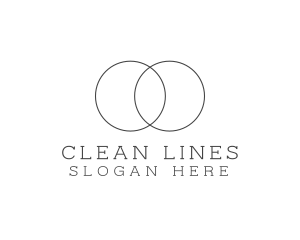 Double Circle Wordmark logo design