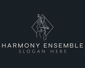 Ensemble - Cello Musician Instrument logo design