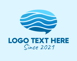 Social App - Blue Therapist Chat logo design
